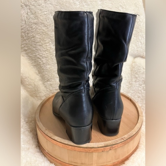 Blondo Leather Calf High Leather Pull on Slouch Boots Size 9.5 2A (Narrow) - Picture 6 of 12